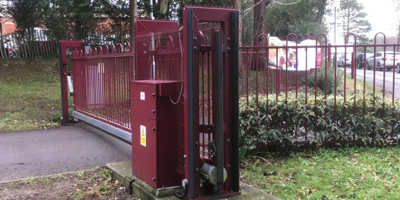 Electric gate at school | Gate Safe